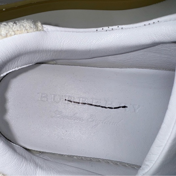 BURBERRY Perfect Storm Leather Sneakers - Picture 8 of 10